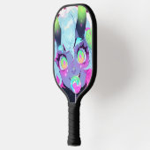 Neon Snoep Demon Monster Meisje Esthetisch Pickleball Paddle (Links)