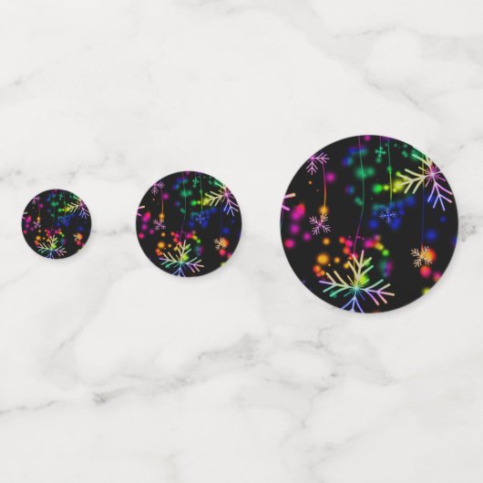 Neon Snow Confetti (Achterkanten)