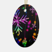 Neon Snow Keramisch Ornament (Links)