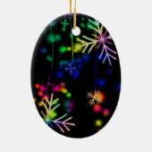 Neon Snow Keramisch Ornament (Achterkant)