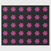 Neon Snowflake Cadeaupapier (Vlak)