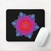 Neon Snowflake Muismat (Met muis)