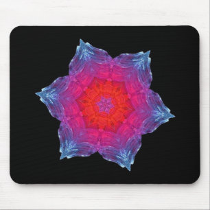 Neon Snowflake Muismat