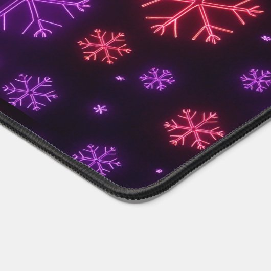 Neon Snowflakes Bureaumat (Hoek)