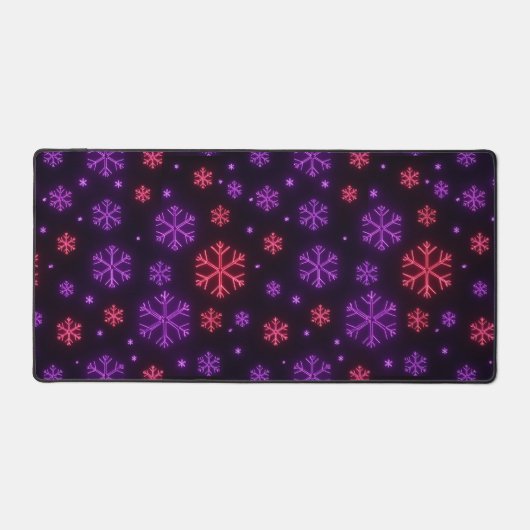 Neon Snowflakes Bureaumat (Voorkant)