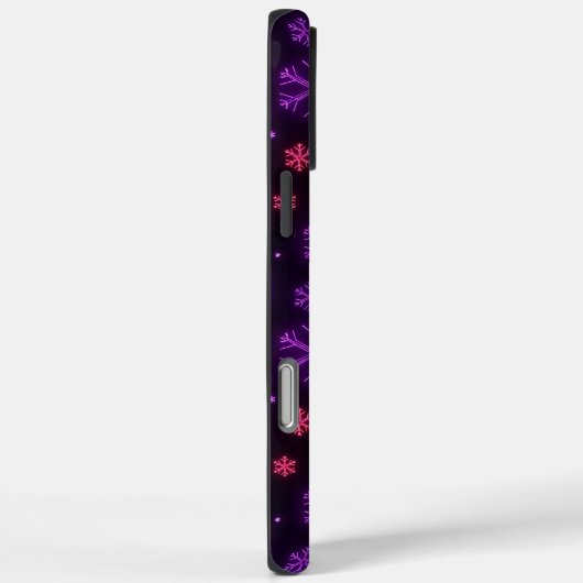 Neon Snowflakes Case-Mate iPhone Case (Achterkant / Rechts)
