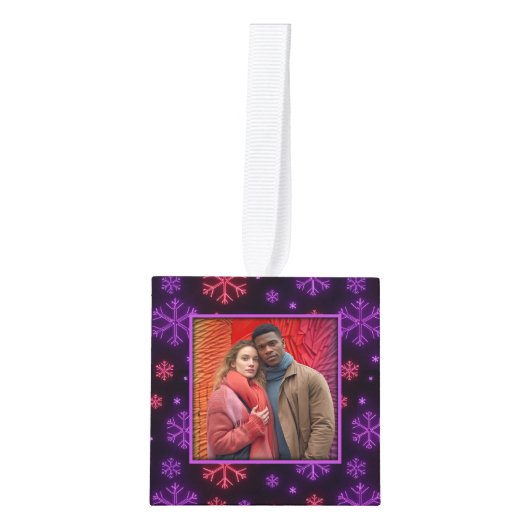 Neon Snowflakes Decoratie (Voorkant)