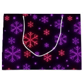 Neon Snowflakes Groot Cadeauzakje (Voorkant)