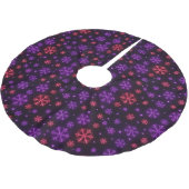 Neon Snowflakes Kerstboom Rok (Gekanteld)