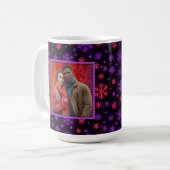 Neon Snowflakes Koffiemok (Voorkant links)