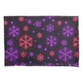 Neon Snowflakes Kussensloop (Voorkant-Links)