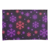 Neon Snowflakes Kussensloop (Voorkant-Rechts)