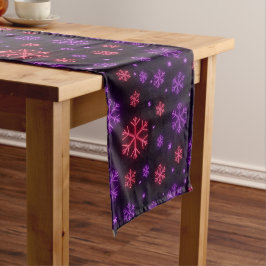 Neon Snowflakes Medium Tafelloper