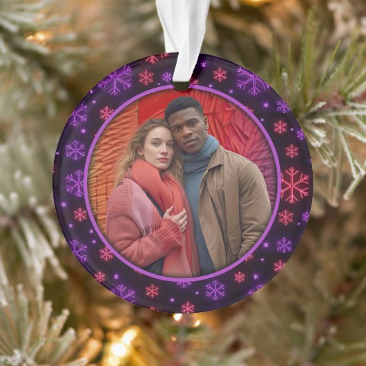 Neon Snowflakes Ornament (Boom)