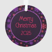 Neon Snowflakes Ornament (achterkant)