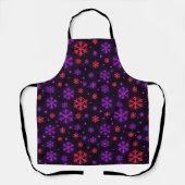 Neon Snowflakes Schort (Voorkant)