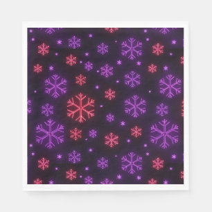 Neon Snowflakes Servet