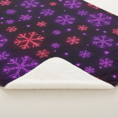 Neon Snowflakes Sherpa Deken (3/4)