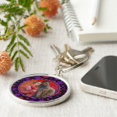 Neon Snowflakes Sleutelhanger (Zijkant)