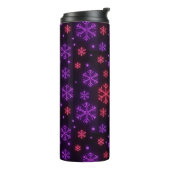 Neon Snowflakes Thermosbeker (Gedraaid links)
