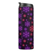 Neon Snowflakes Thermosbeker (Geroteerd rechts)