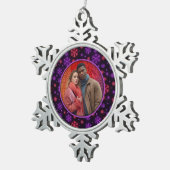 Neon Snowflakes Tin Sneeuwvlok Ornament (Rechts)