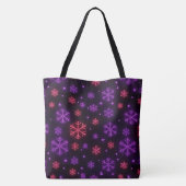 Neon Snowflakes Tote Bag (Achterkant)