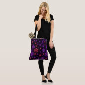 Neon Snowflakes Tote Bag (Op model)