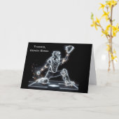 Neon Softball Catcher voor Coach Dank u Kaart (Gele Bloem)