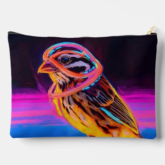 Neon Sparrow met gloeiende accenten Etui (Achterkant)