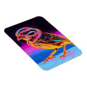 Neon Sparrow met gloeiende accenten Magneet (Rechterzijde)