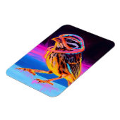 Neon Sparrow met gloeiende accenten Magneet (Linkerzijde)