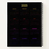 Neon Sparrow met gloeiende accenten Notitieboek (Achterkant)