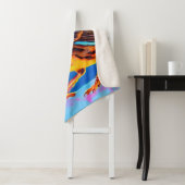 Neon Sparrow met gloeiende accenten Sherpa Deken (In situ)