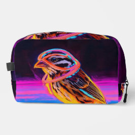 Neon Sparrow met gloeiende accenten Toilettasje