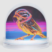 Neon Sparrow with Glowing Accents Sneeuwbol (Voorkant)