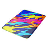 Neon Spatdesign Badmat (Gekanteld)