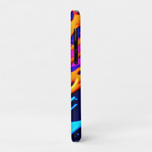 Neon Spatdesign Case-Mate iPhone Case (Achterkant/links)