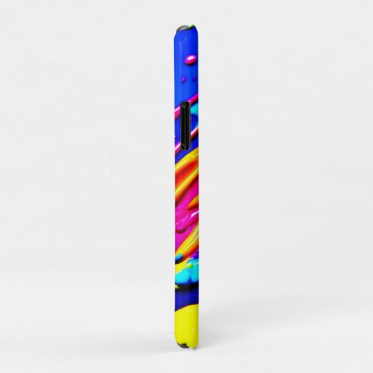 Neon Spatdesign Case-Mate iPhone Case (Achterkant/rechts)