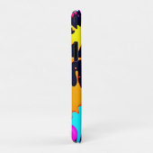 Neon Spatwerkunst: Levendig Abstract Expressionism Case-Mate iPhone Case (Achterkant/rechts)