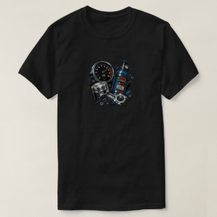 Neon Speed & Nitro Grafische T-shirt voor Autolief