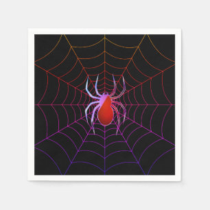 Neon spin en spinnenweb servet