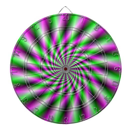Neon Spinning Wheel Dartboard Dartbord (Voorkant)