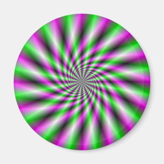 Neon Spinning Wheel Magnet (Voorkant)