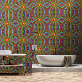 Neon Spiraal Wervelwind – Levendig Fractal Bewegin Behang