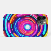 Neon Spiral Light Art Case-Mate iPhone Case (Achterkant (horizontaal))