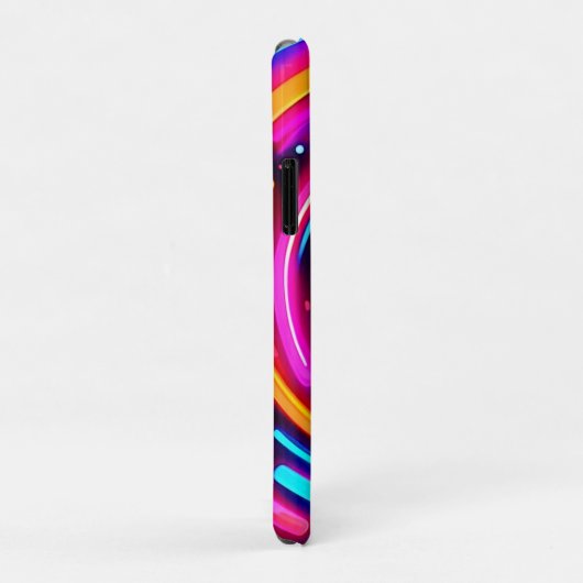 Neon Spiral Light Art Case-Mate iPhone Case (Achterkant/rechts)