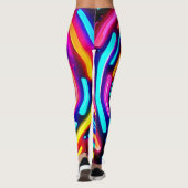 Neon Spiral Light Art Leggings (Achterkant)