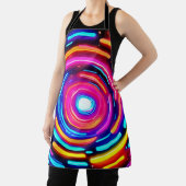 Neon Spiral Light Art Schort (Insitu)
