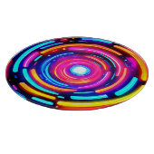 Neon Spiral Light Art Snijplank (Hoek)